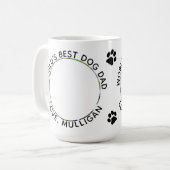 Weltleitster Hunde-Vater Kaffeetasse (Vorderseite Links)