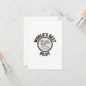 Weltleitster Pilot Karte (Vorderseite/Rückseite Beispiel)