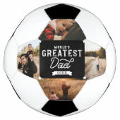 Weltleitster Vater Vatertag 4 FotoCollage Fußball (Vorderseite)