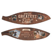 Weltleitster Vater Woodgrain Acht FotoCollage Basketball (Panele)