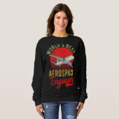 Weltleittechnik bester Luftfahrtingenieur Sweatshirt (Vorne ganz)