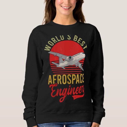 Weltleittechnik bester Luftfahrtingenieur Sweatshirt (Vorderseite)