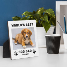 Weltleitungen Best Dog Vater White Square Custom F