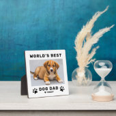 Weltleitungen Best Dog Vater White Square Custom F Fotoplatte (InSitu)