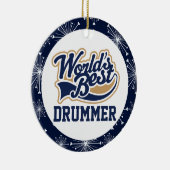 Weltleitungen Beste Drummer Musik Geschenk Keramik Ornament (Rechts)