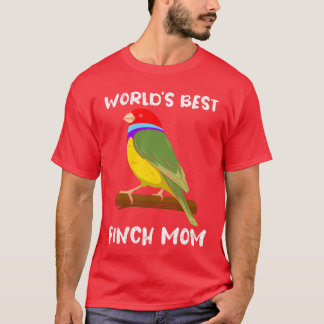 Weltleitungen Beste Finches Mama Bird Lover Zebra T-Shirt