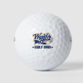 Weltleitungen Beste Golf Vater Gabe Golf Balls Golfball (Vorderseite)