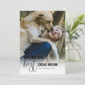 Weltleitungen Beste Hunde-Mama Feiertagskarte (Stehend Vorderseite)