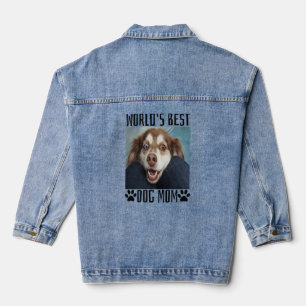 Weltleitungen Beste Hunde-Mama Jeansjacke