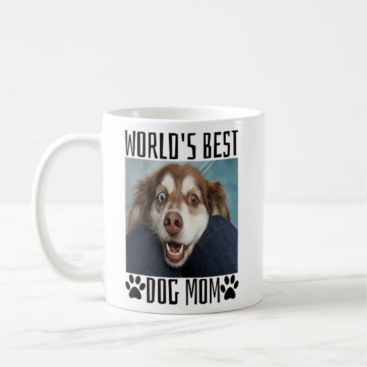 Weltleitungen Beste Hunde-Mama Kaffeetasse (Links)