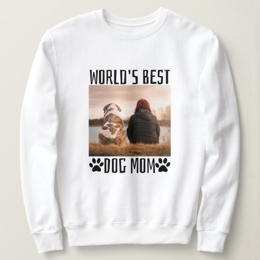 Weltleitungen Beste Hunde-Mama Sweatshirt (Design vorne)