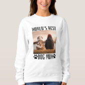 Weltleitungen Beste Hunde-Mama Sweatshirt (Vorderseite)