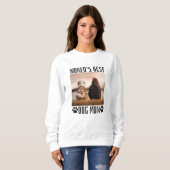 Weltleitungen Beste Hunde-Mama Sweatshirt (Vorne ganz)