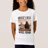 Weltleitungen Beste Hunde-Mama T-Shirt (Vorderseite)