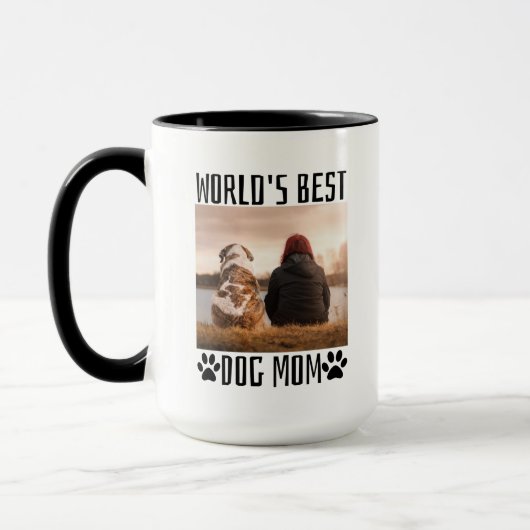Weltleitungen Beste Hunde-Mama Tasse (Links)