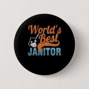 Weltleitungen Beste Janitor-Reinigungs-Service-Cle Button