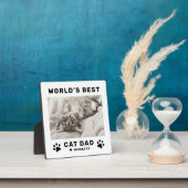 Weltleitungen Bester Cat Vater Weißer Quadrat Cust Fotoplatte (InSitu)