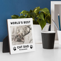 Weltleitungen Bester Cat Vater Weißer Quadrat Cust