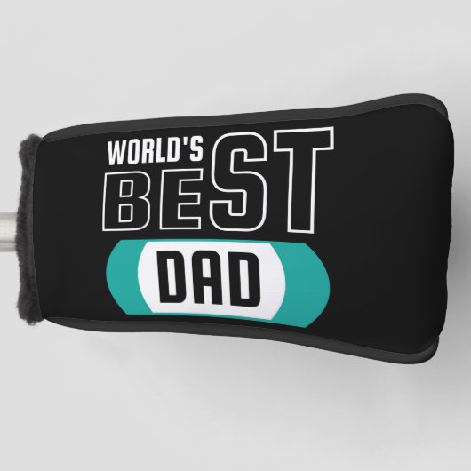 Weltleitungen Bester Vater Golf Head Cover Golf Headcover (Vorderseite)