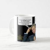 Weltliche Gedanken Kaffeetasse (Vorderseite Links)