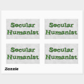 weltlicher Humanist Rechteckiger Aufkleber (Blatt)