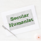 weltlicher Humanist Rechteckiger Aufkleber (Umschlag)