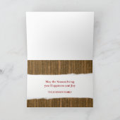 Weltliches Weihnachten mit Mitteilung nach innen (Innenseite)