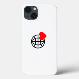Weltliebesglobus-Symbol Herz Erde Sommerdesign Case-Mate iPhone Hülle