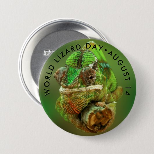 WeltLizard-Tag, Chamäleon Button (Vorne & Hinten)