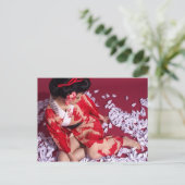 Weltmädchen Postkarte (Stehend Vorderseite)