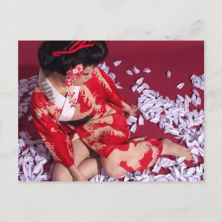 Weltmädchen Postkarte