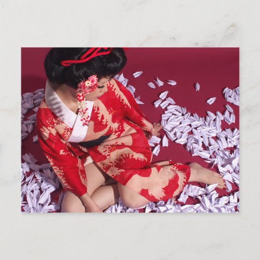 Weltmädchen Postkarte (Vorderseite)