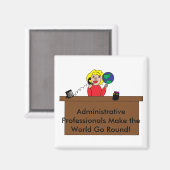 Weltmagazin für Verwaltungspersonal Magnet (Vorderseite/Rückseite)