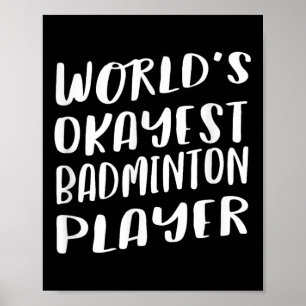 Weltmarken in Token Badminton Spieler Der beste Sp Poster