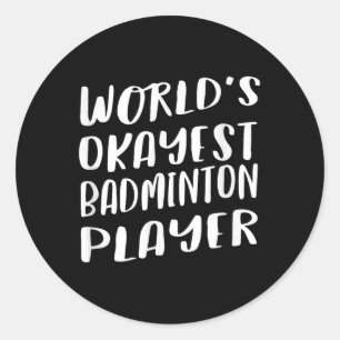 Weltmarken in Token Badminton Spieler Der beste Sp Runder Aufkleber