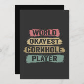 Weltmarketplayer Vintage Retro Einladung (Vorne/Hinten)