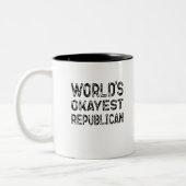 Weltmarkt der kleinste Republikaner Zweifarbige Tasse (Links)