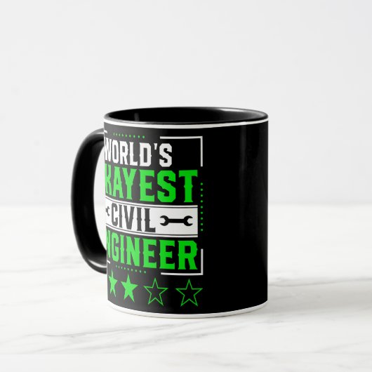 Weltmarkt für Zivile Ingenieure, Zivil Engineering Tasse (Vorderseite Links)