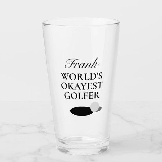 Weltmarkt-Golfer-Glas-Geschenk für Golfer Glas (Vorderseite)
