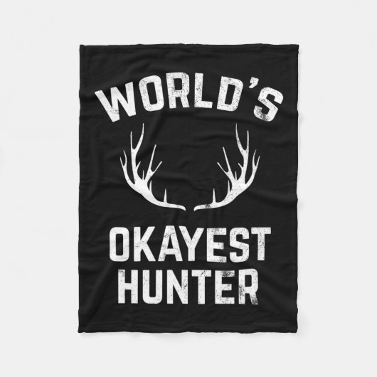 Weltmarkt-Hunter-Funny-Jagd Fleecedecke (Vorderseite)