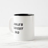 Weltmarkt-Vater Funny Typografy Tasse (Vorderseite Links)