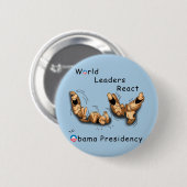 Weltmarktführer reagieren (Obama) Button (Vorne & Hinten)