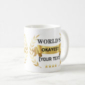 Weltmarkthaufen [Benutzerdefinierter Text] Funny G Kaffeetasse (VorderseiteRechts)