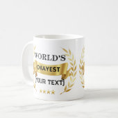 Weltmarkthaufen [Benutzerdefinierter Text] Funny G Kaffeetasse (Vorderseite Links)