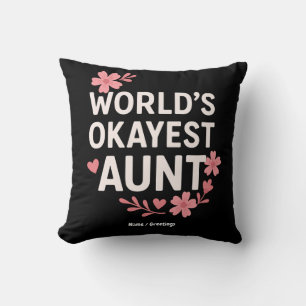 Weltmarkts-Tante Funny Mother-Day-Geschenk Kissen