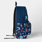 Weltmeer Bedruckter Rucksack (Links)