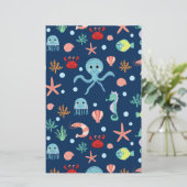 Weltmeer Briefpapier (Stehend Vorderseite)