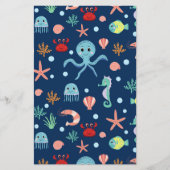 Weltmeer Briefpapier (Vorderseite)