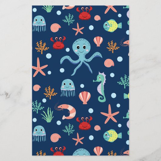 Weltmeer Briefpapier (Vorderseite)