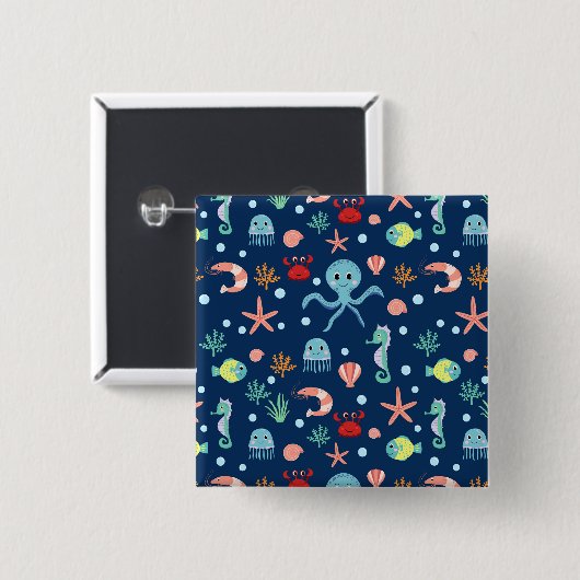 Weltmeer Button (Vorne & Hinten)